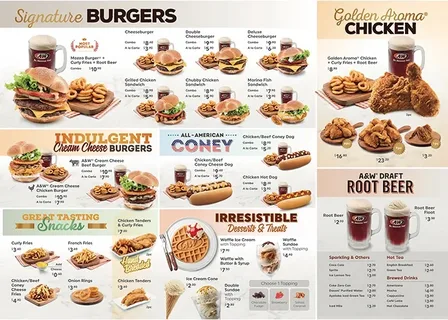 A&W Singapore Menu Highlights